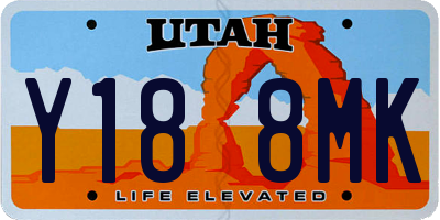 UT license plate Y188MK