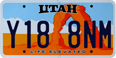 UT license plate Y188NM