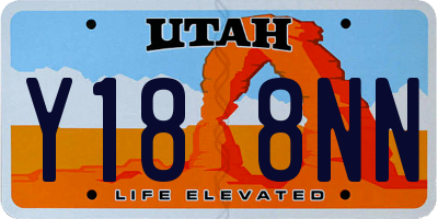 UT license plate Y188NN