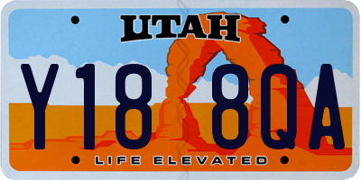 UT license plate Y188QA