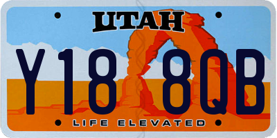 UT license plate Y188QB