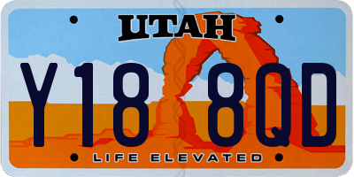 UT license plate Y188QD