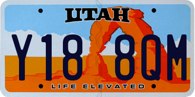 UT license plate Y188QM