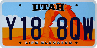 UT license plate Y188QW
