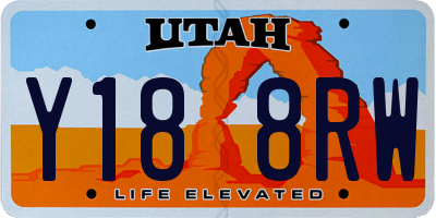 UT license plate Y188RW