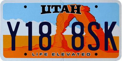UT license plate Y188SK