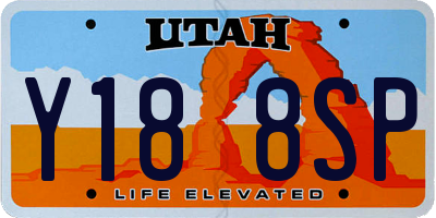 UT license plate Y188SP
