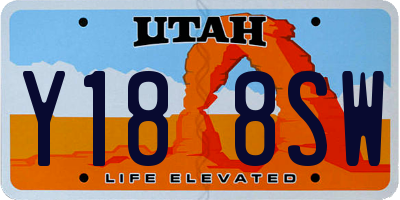 UT license plate Y188SW