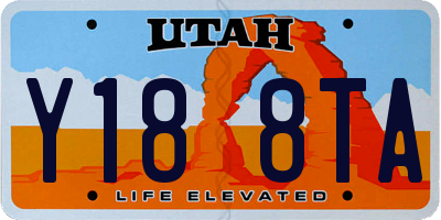 UT license plate Y188TA