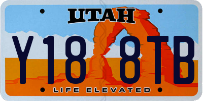 UT license plate Y188TB