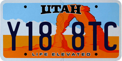 UT license plate Y188TC