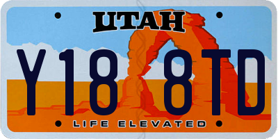 UT license plate Y188TD