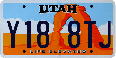 UT license plate Y188TJ