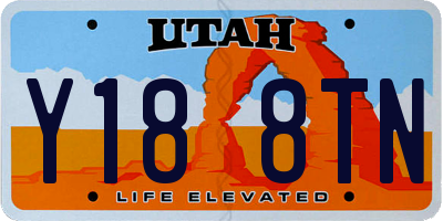 UT license plate Y188TN