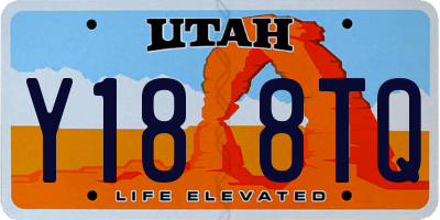 UT license plate Y188TQ