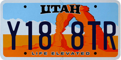 UT license plate Y188TR