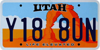 UT license plate Y188UN