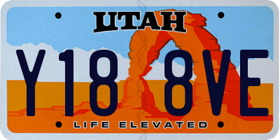 UT license plate Y188VE