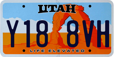 UT license plate Y188VH
