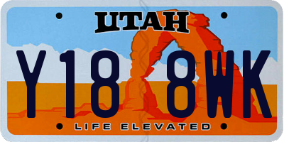 UT license plate Y188WK