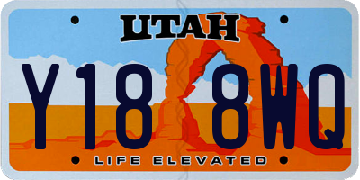 UT license plate Y188WQ