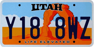 UT license plate Y188WZ