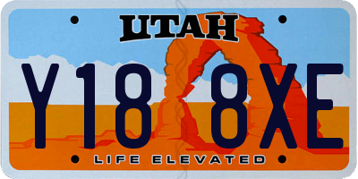 UT license plate Y188XE