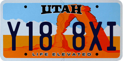 UT license plate Y188XI