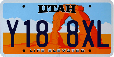 UT license plate Y188XL