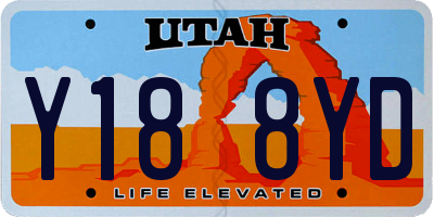 UT license plate Y188YD
