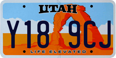 UT license plate Y189CJ