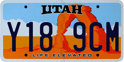 UT license plate Y189CM