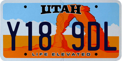 UT license plate Y189DL
