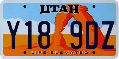 UT license plate Y189DZ