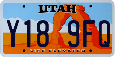 UT license plate Y189FQ