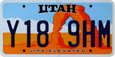 UT license plate Y189HM