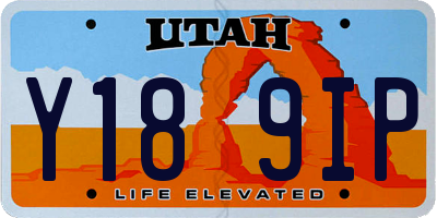 UT license plate Y189IP