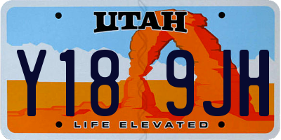 UT license plate Y189JH