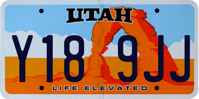 UT license plate Y189JJ