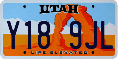 UT license plate Y189JL