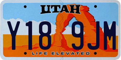 UT license plate Y189JM