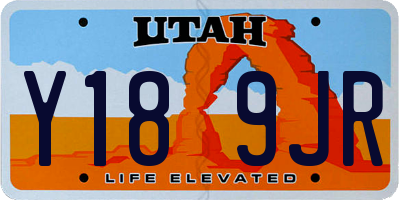 UT license plate Y189JR