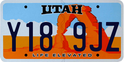 UT license plate Y189JZ