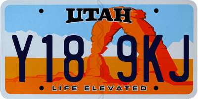 UT license plate Y189KJ