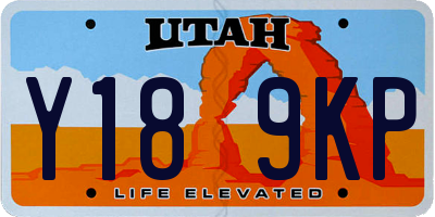 UT license plate Y189KP