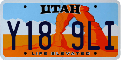 UT license plate Y189LI
