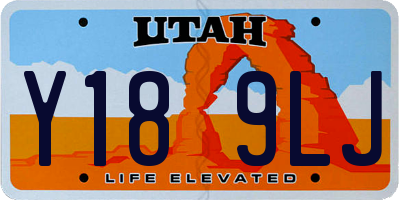 UT license plate Y189LJ
