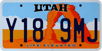 UT license plate Y189MJ