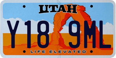 UT license plate Y189ML