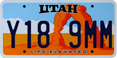 UT license plate Y189MM